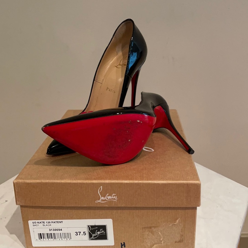 Christian Louboutin SO KATE 120MM Patent 37.5